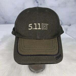 2009 511 5.11 Tactical Baseball Cap Hat Moss Green Olive Una Luce Per La Vita
